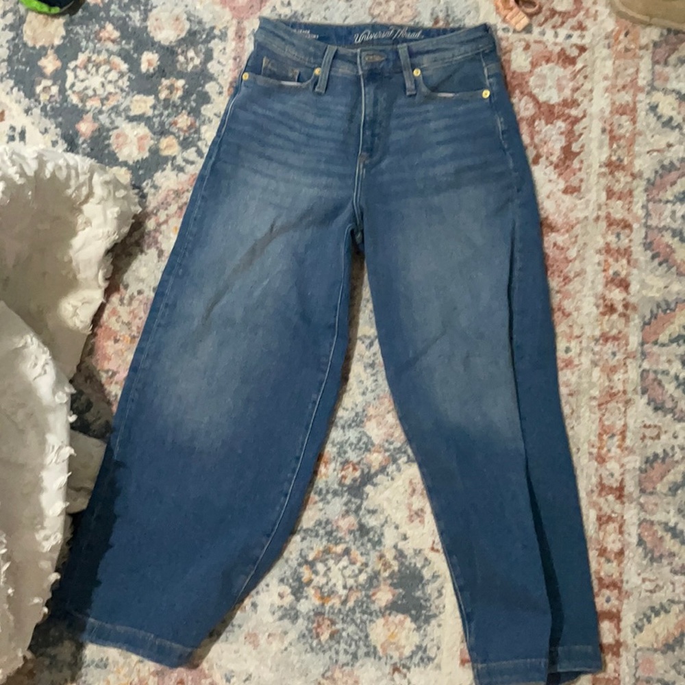 High Waisted Cropped Flare Jeans